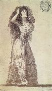 Francisco Goya The Duchess of Alba arranging her Hair Sweden oil painting artist